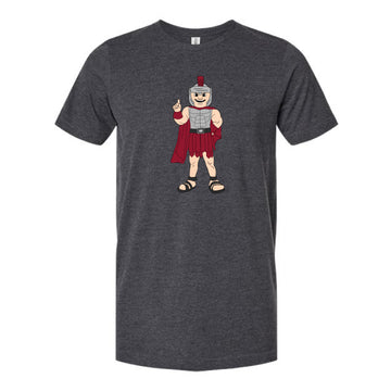 The Watercolor Full Body T-Roy | Heather Dark Grey Tee