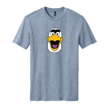 The Watercolor Gus Head | Flint Blue Heather Tee
