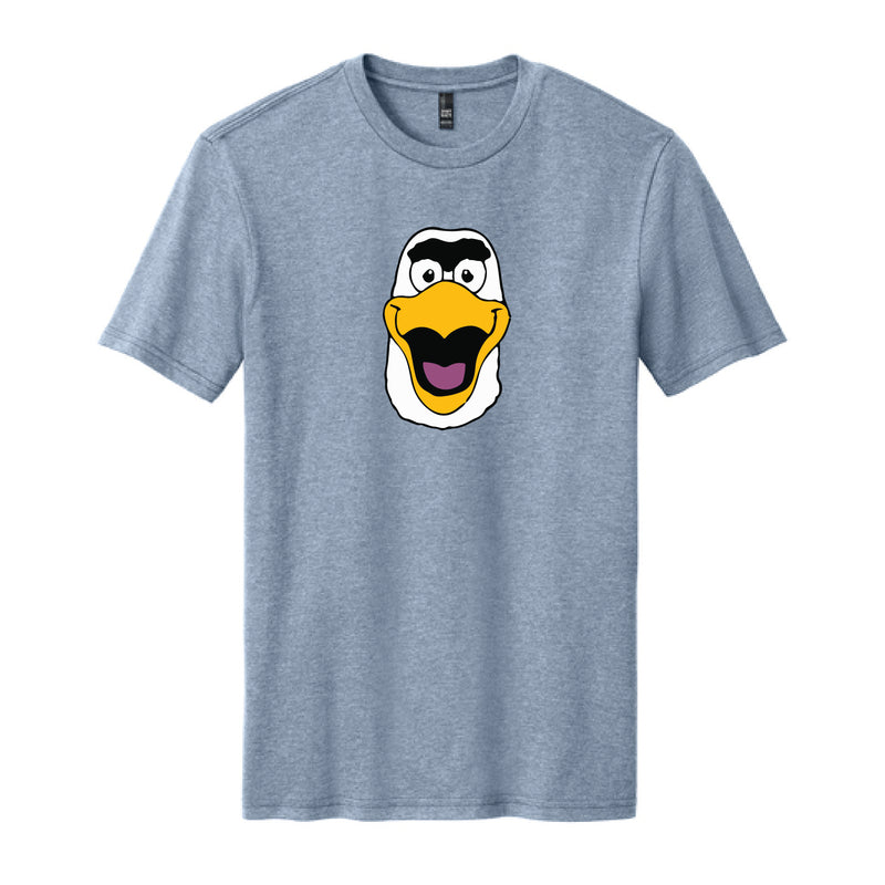 The Watercolor Gus Head | Flint Blue Heather Tee