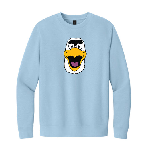The Watercolor Gus Head | Ice Blue Sweatshirt