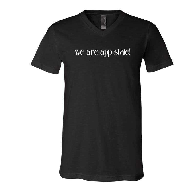 The We Are App State! | Black V-Neck