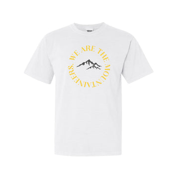 The We Are The Mountaineers Curve | White Tee