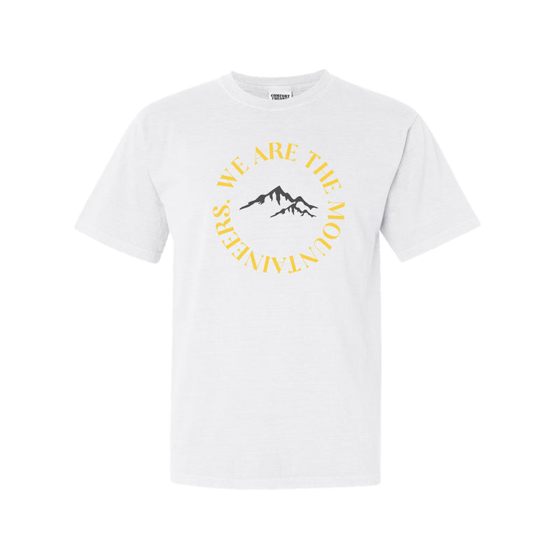 The We Are The Mountaineers Curve | White Tee