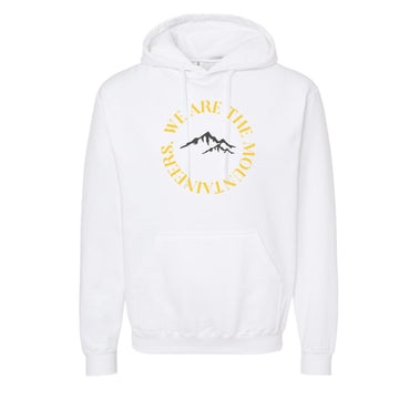 The We Are The Mountaineers Curve | White Hoodie