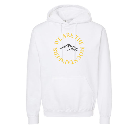 The We Are The Mountaineers Curve | White Hoodie
