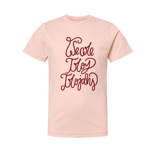 The We are Troy Trojans Script | Youth Blush Tee