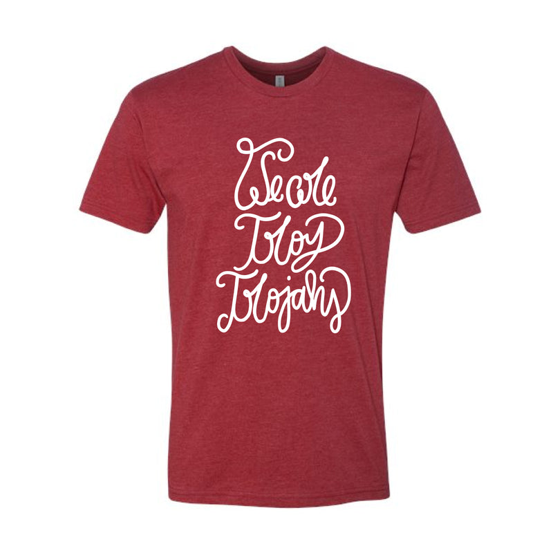 The We Are Troy Trojans Script | Cardinal Tee