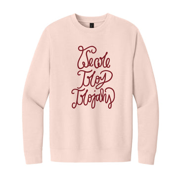 The We are Troy Trojans Script | Rosewater Pink Sweatshirt