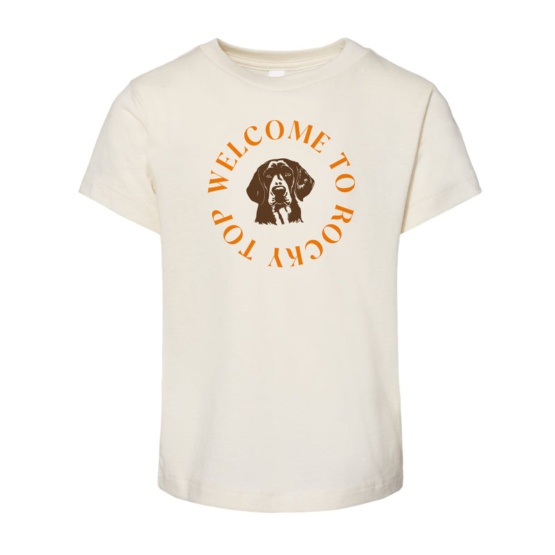 The Welcome to Rocky Top Circle | Toddler Natural Tee