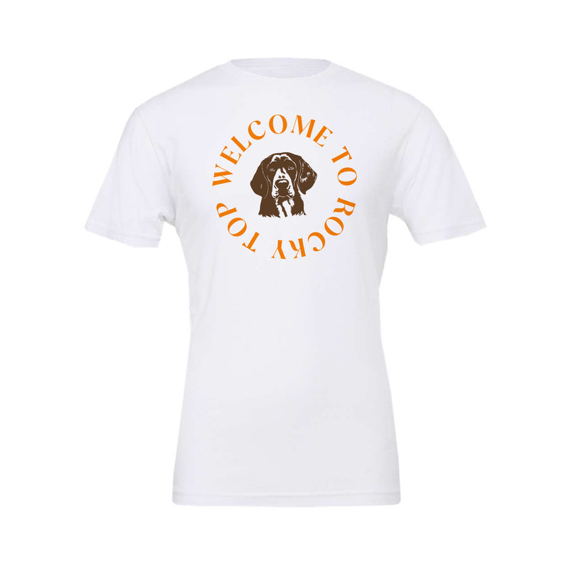 The Welcome to Rocky Top Circle | White Tee