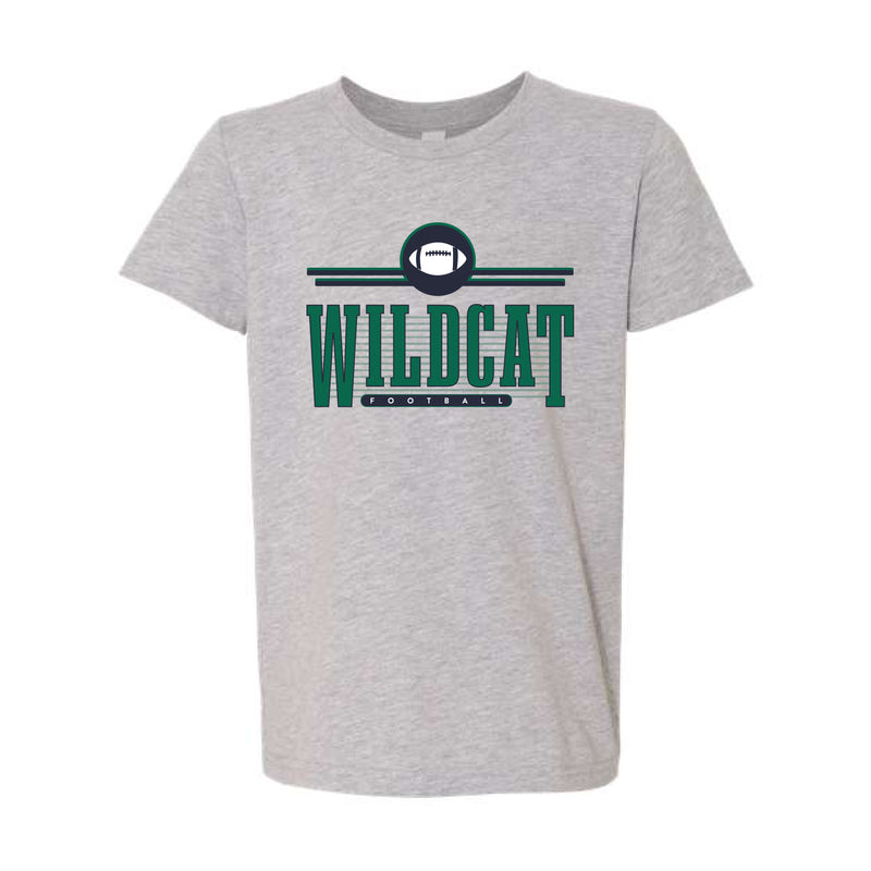 The Wildcat Football | Athletic Heather Youth Tee