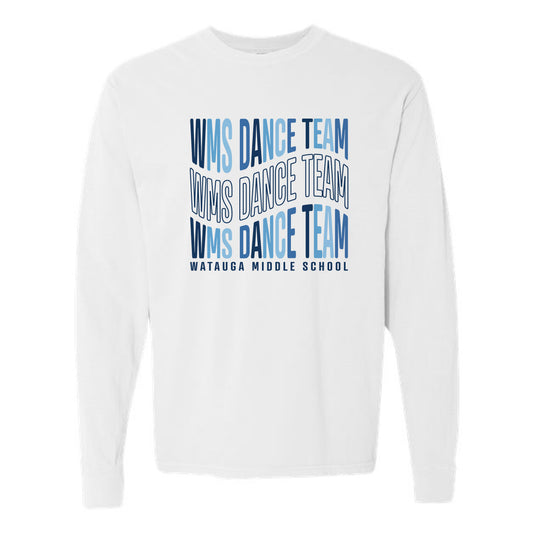 The WMS Dance Team Wavy | White Long Sleeve Tee