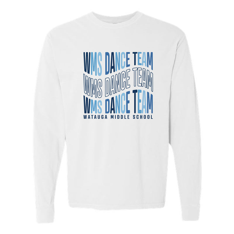 The WMS Dance Team Wavy | White Long Sleeve Tee