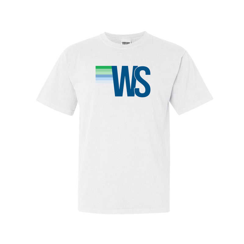 The WS Stripes | White Tee