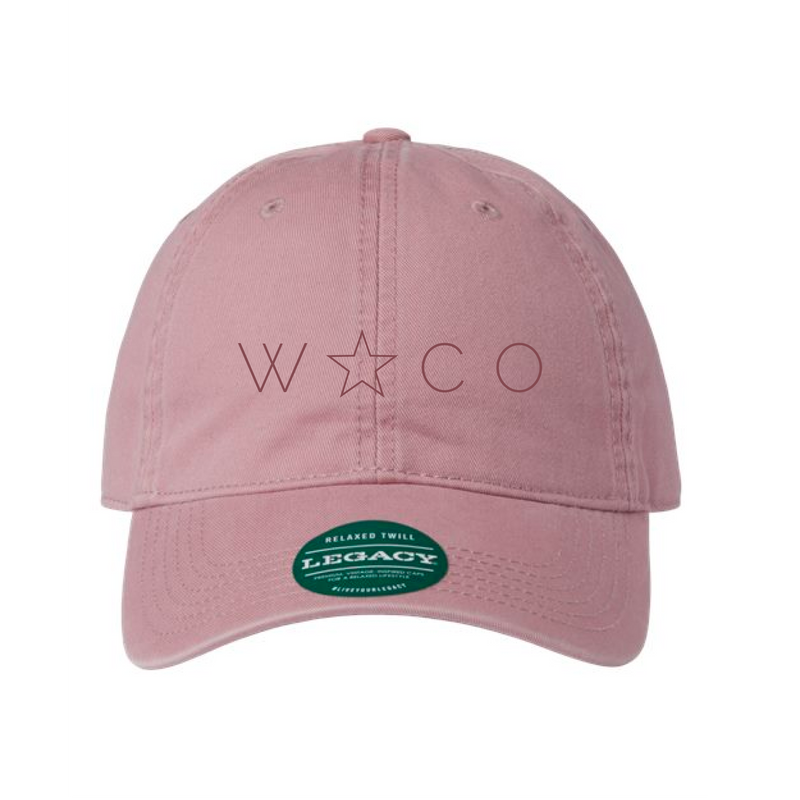 The Waco W/ Star Embroidered | Dusty Rose Legacy Dad Hat