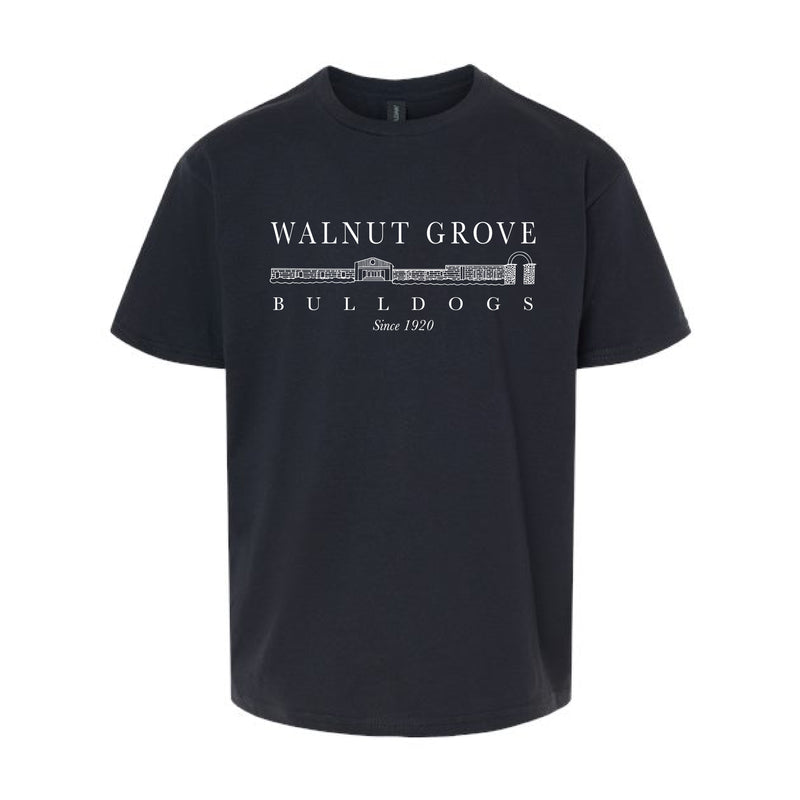 The Walnut Grove Building | Black Youth Tee