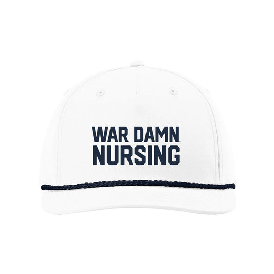 The War Damn Nursing 3D Puff | White Richardson Rope Cap