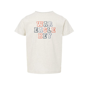 The War Eagle Hey Block | Toddler Natural Heather Tee