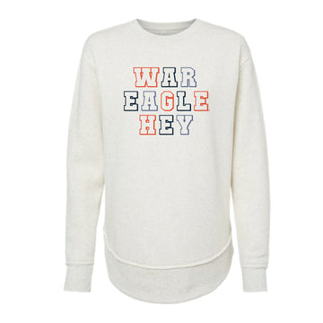 The War Eagle Hey Block | Adult Natural Heather Sweatshirt