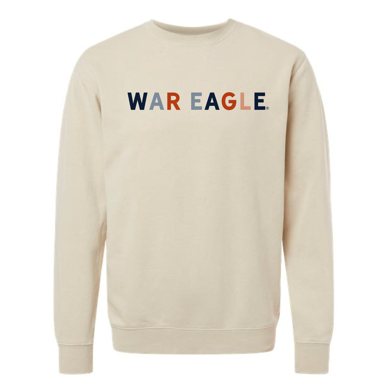 The War Eagle Multi Pigment Ivory Crewneck Sweatshirt