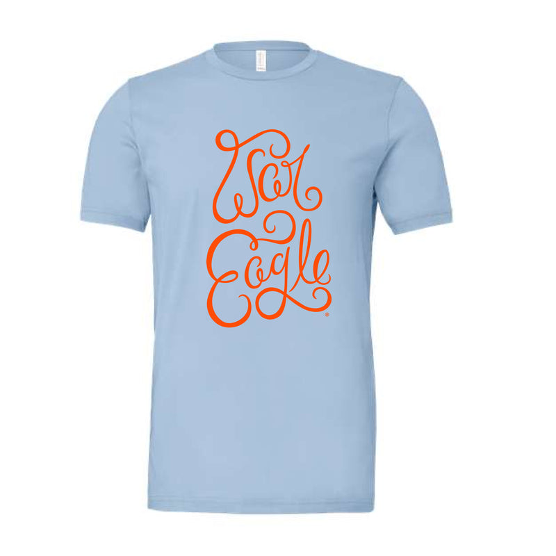 The War Eagle Script | Baby Blue Tee