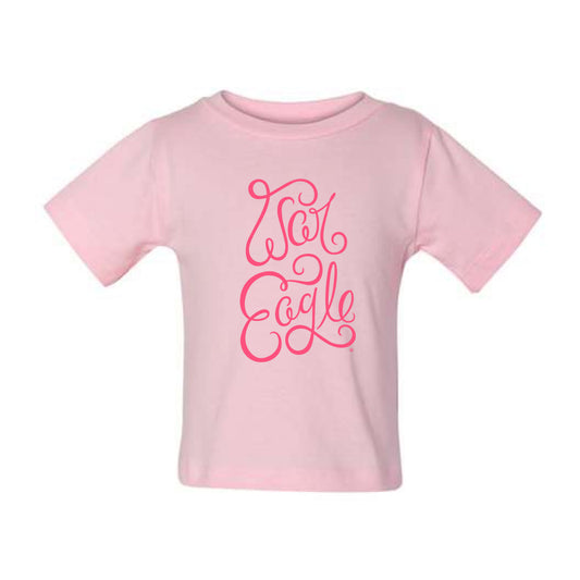 The War Eagle Script | Baby Pink Tee