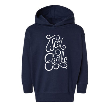 The War Eagle Script | Toddler Navy Fleece Hoodie