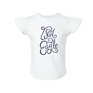 The War Eagle Script | Toddler White Tee