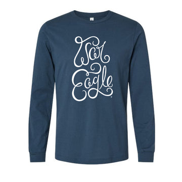 The War Eagle Script | Vintage Navy Long Sleeve Tee