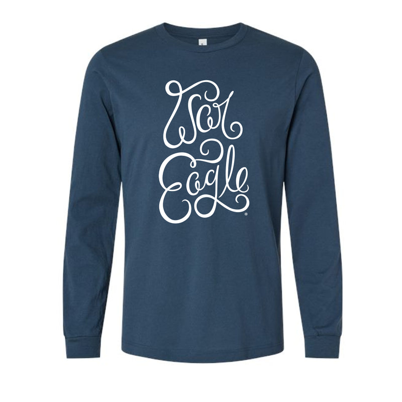 The War Eagle Script | Vintage Navy Long Sleeve Tee
