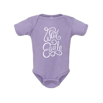 The War Eagle Script | Baby Lavender Onesie