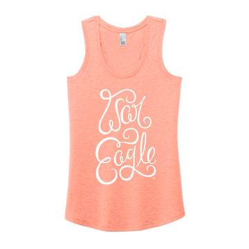 The War Eagle Script | Heathered Dusty Peach Racerback Tank