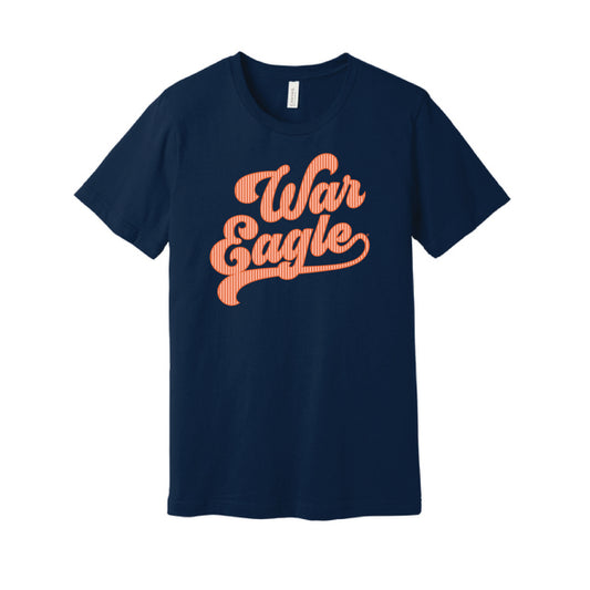 The War Eagle Stripes | Adult Navy Tee