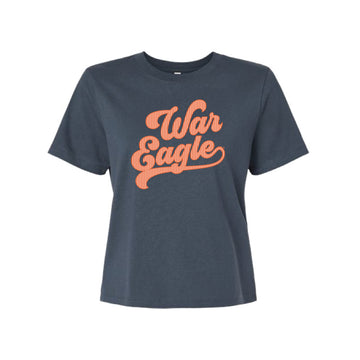 The War Eagle Stripes | Adult Vintage Navy Boxy Tee