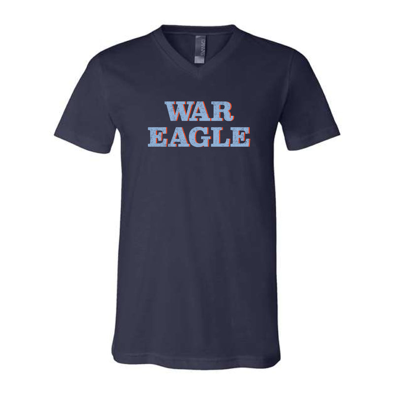The War Eagle Wall | Navy V-Neck Tee