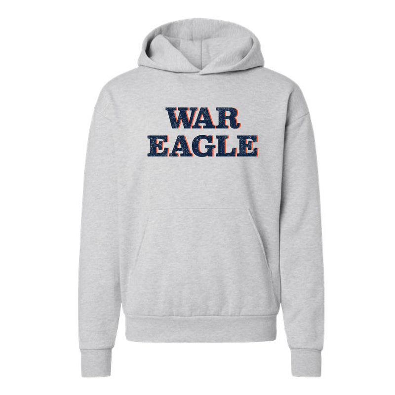 The War Eagle Wall Grey Heather Hooded Sweatshirt - Main Image