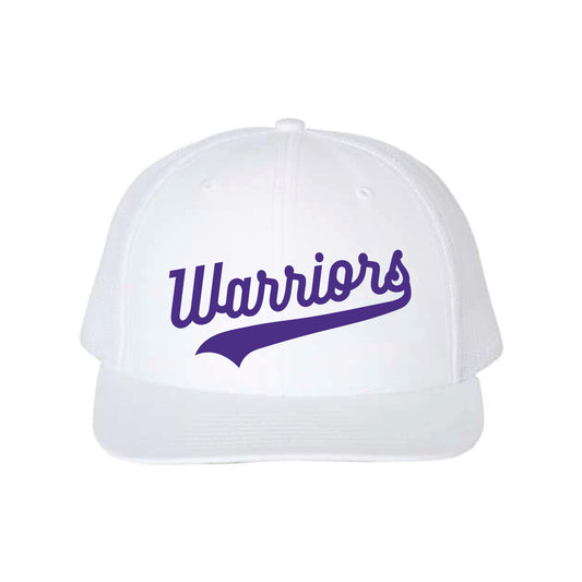 The Purple Warriors Swoosh | White Richardson Trucker Cap