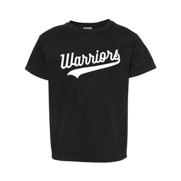 The White Warriors Swoosh | Youth Black Tee