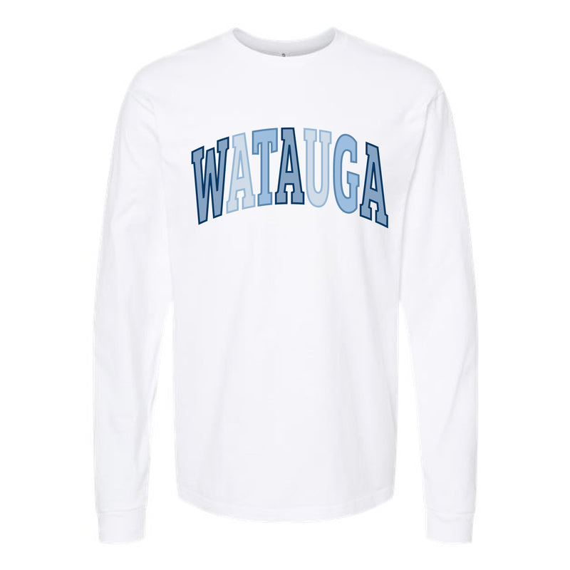 The Watauga Arch | White Oversized Long Sleeve Tee