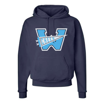 The Watauga Cheer Pennant | Navy Hooded Sweatshirt