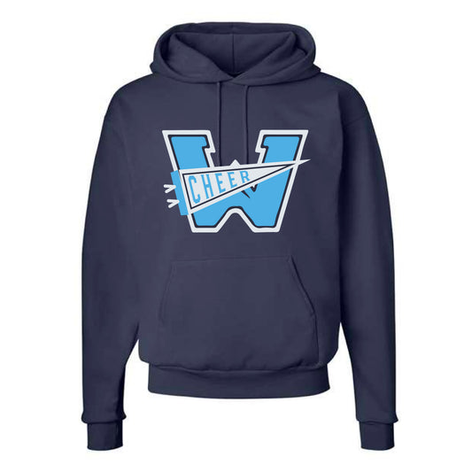 The Watauga Cheer Pennant | Navy Hooded Sweatshirt