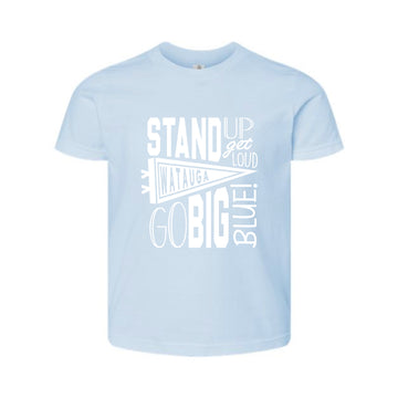 The Watauga Go Big Blue | Baby Blue Oversized Youth Tee