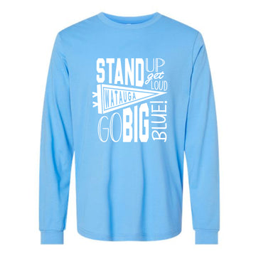 The Watauga Go Big Blue | Carolina Blue Long Sleeve Tee