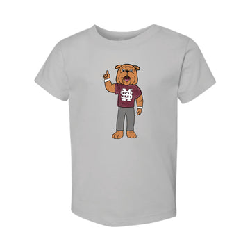 The Watercolor Full Body Bully | Toddler Solid Athletic Grey Tee