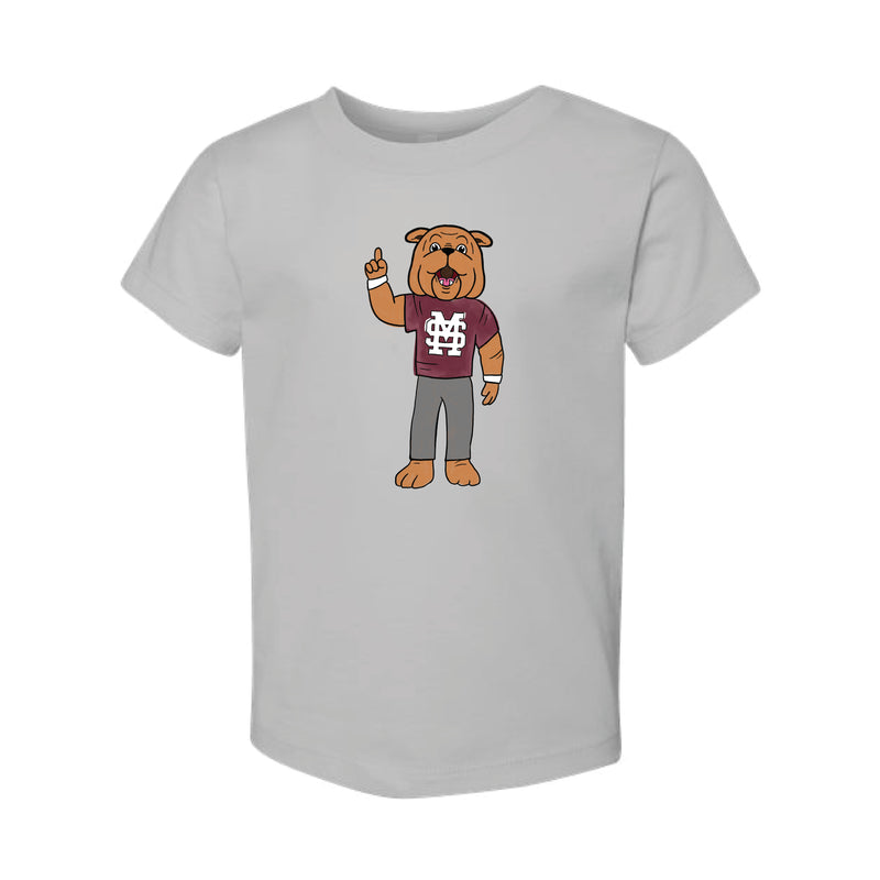 The Watercolor Full Body Bully | Toddler Solid Athletic Grey Tee