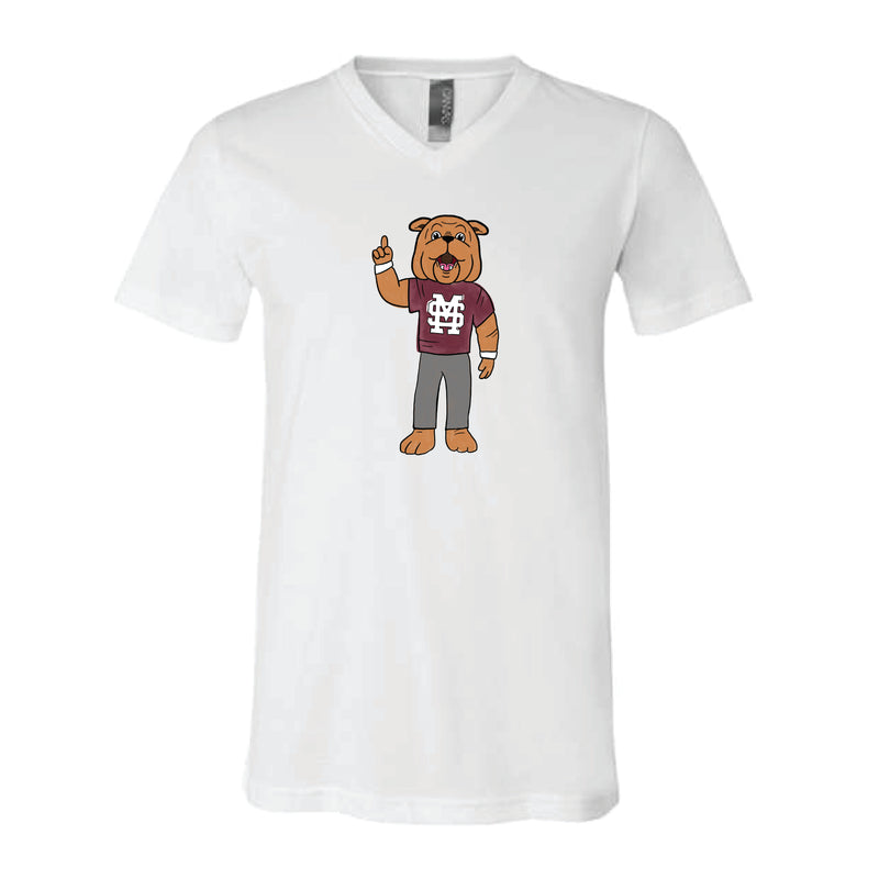The Watercolor Full Body Bully | White V-Neck Tee
