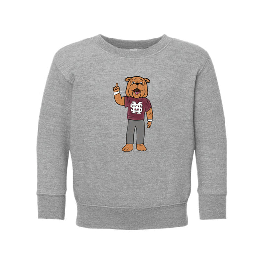 The Watercolor Full Body Bully | Toddler Heather Crewneck