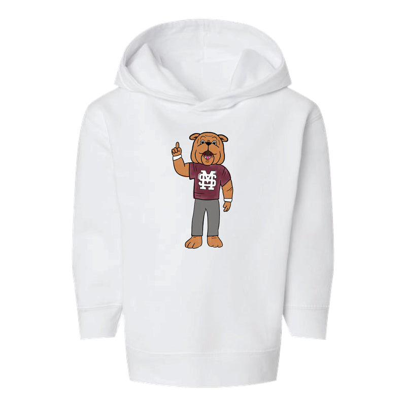 The Watercolor Full Body Bully | Toddler White Hooded Sweatshirt