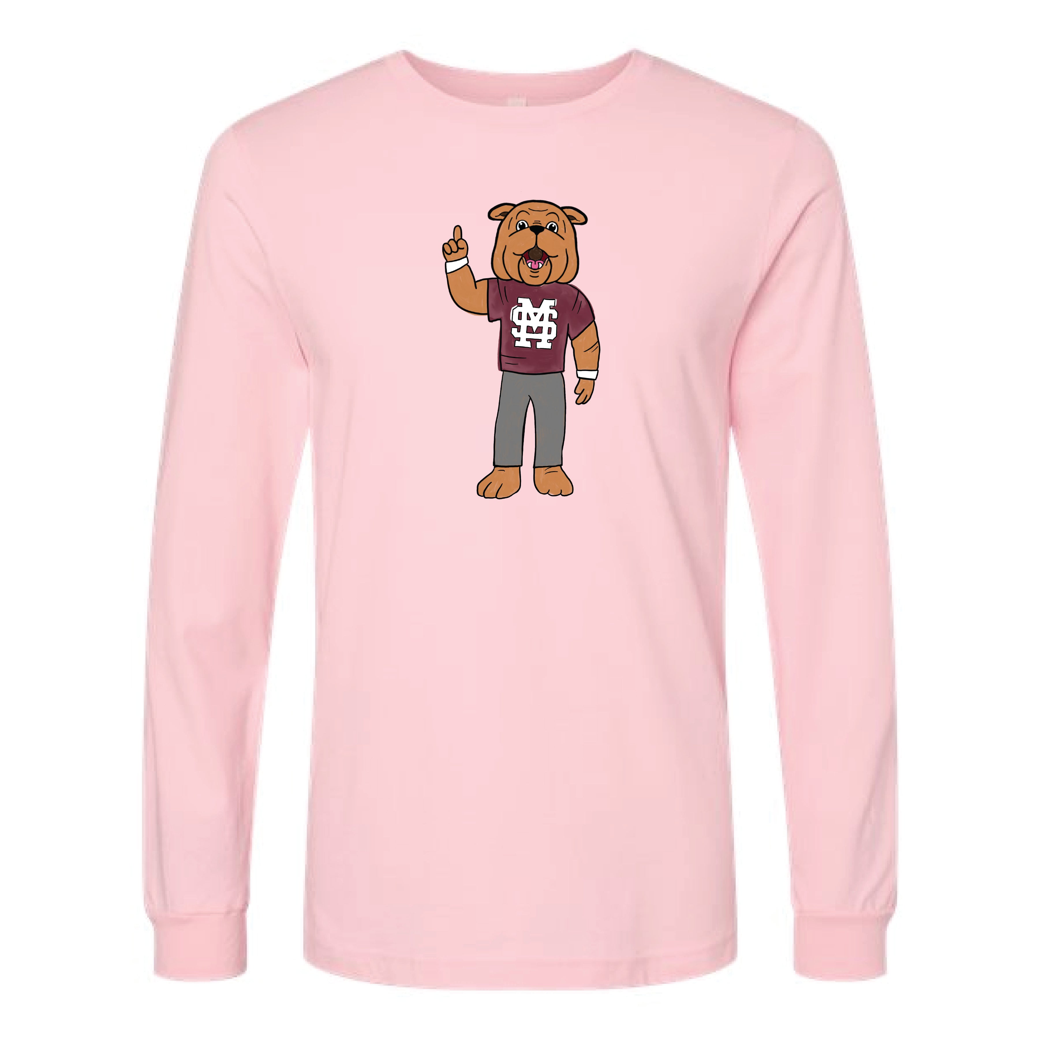 The Watercolor Full Body Bully | Pink Long Sleeve – Scarlet & Gold