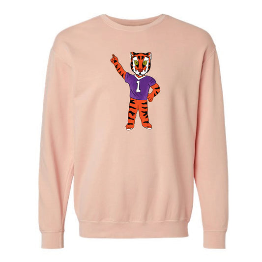 The Watercolor Full Body Clemson Tiger | Peachy Sweatshirt